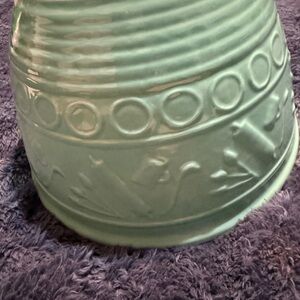 Gooseberry Patch Green Ceramic Vase